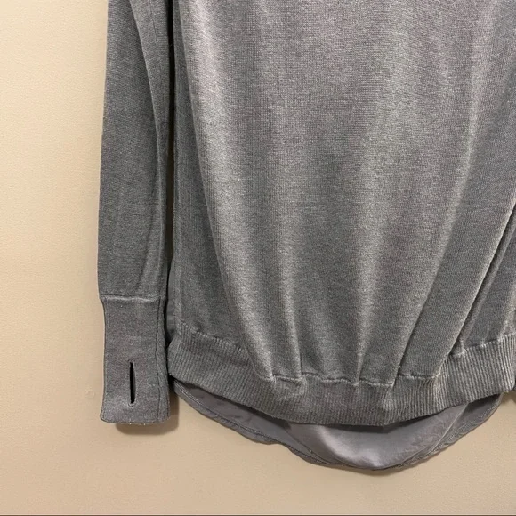 Lululemon Unity Pullover Heathered Fossil Boolux Tencel Sz 8 - Picture 7 of 11